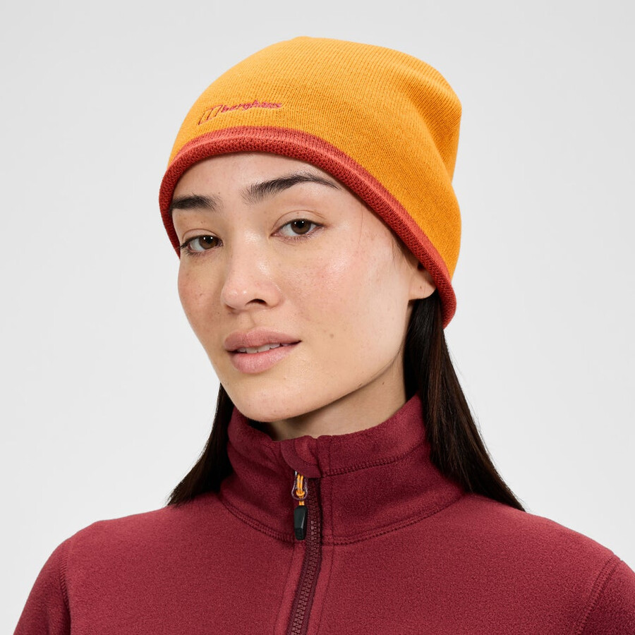 unisex blocks beanie - orange berghaus