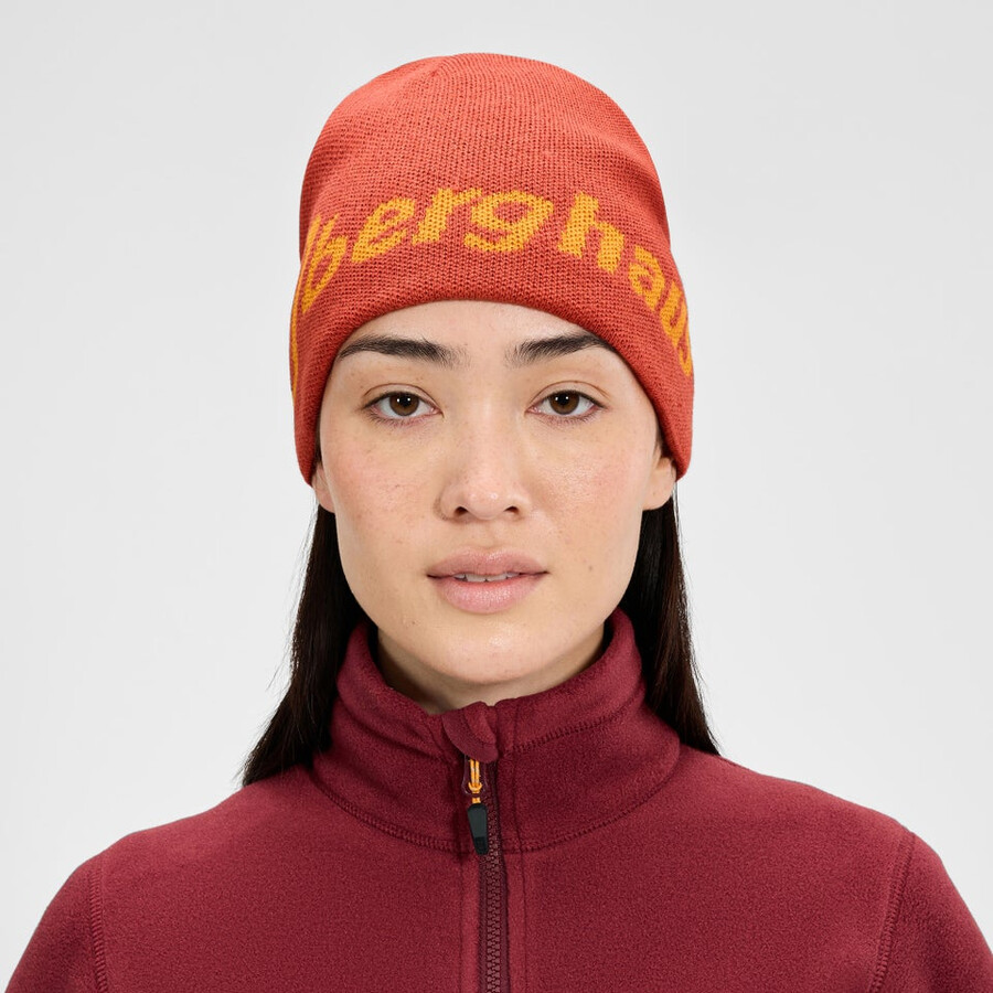 unisex blocks beanie - orange berghaus