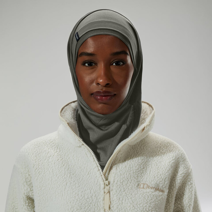 womens hijab - grey berghaus