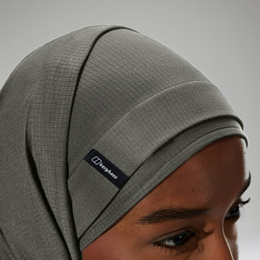 womens hijab - grey berghaus