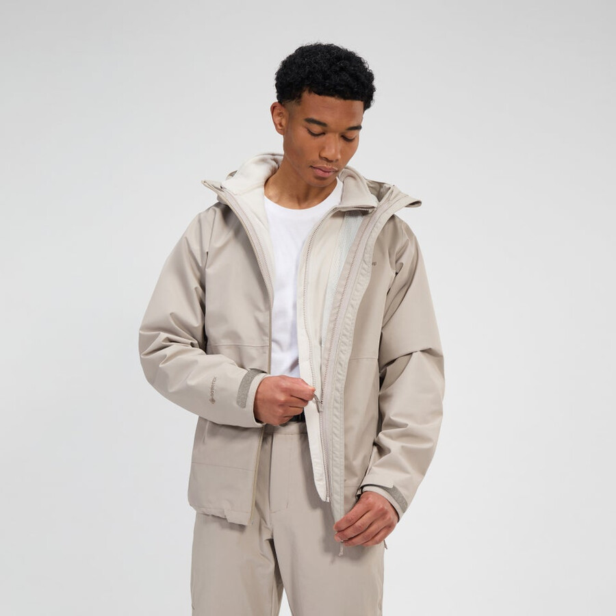 mens bramblfell gemini gore-tex waterproof 3in1 jacket - grey berghaus