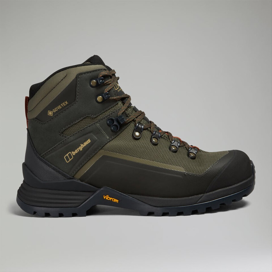 mens storm trek gore-tex boot - browndark green berghaus