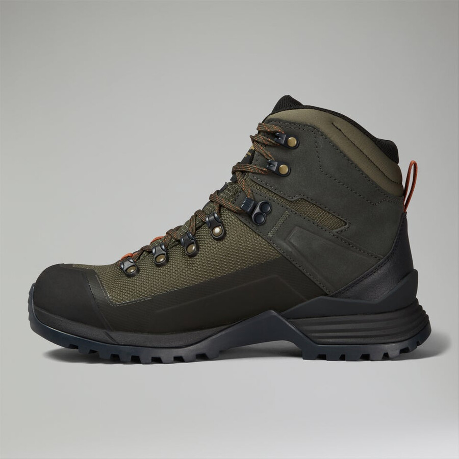mens storm trek gore-tex boot - browndark green berghaus