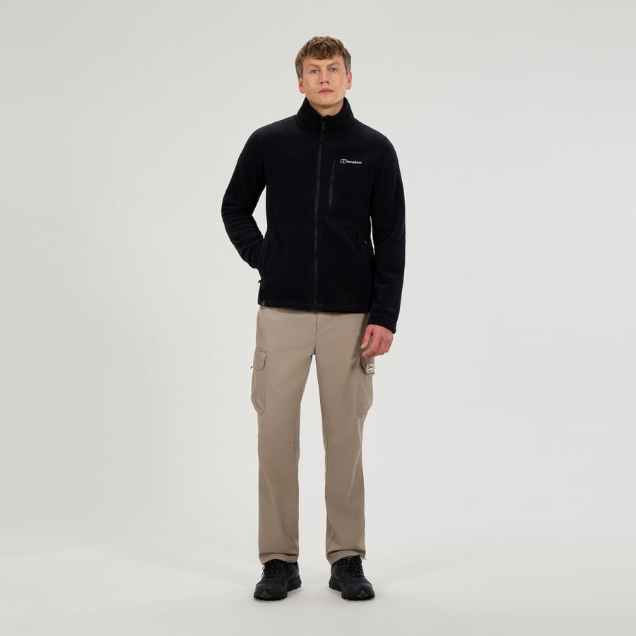 mens activity interactive polartec fleece - black berghaus