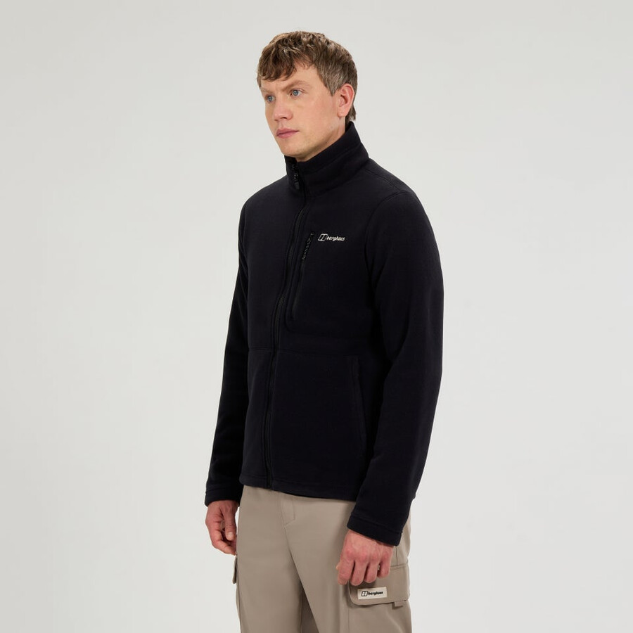 mens activity interactive polartec fleece - black berghaus