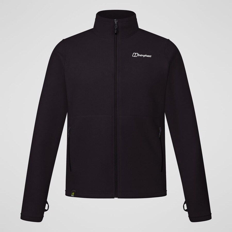 mens prism interactive polartec fleece jacket - black berghaus