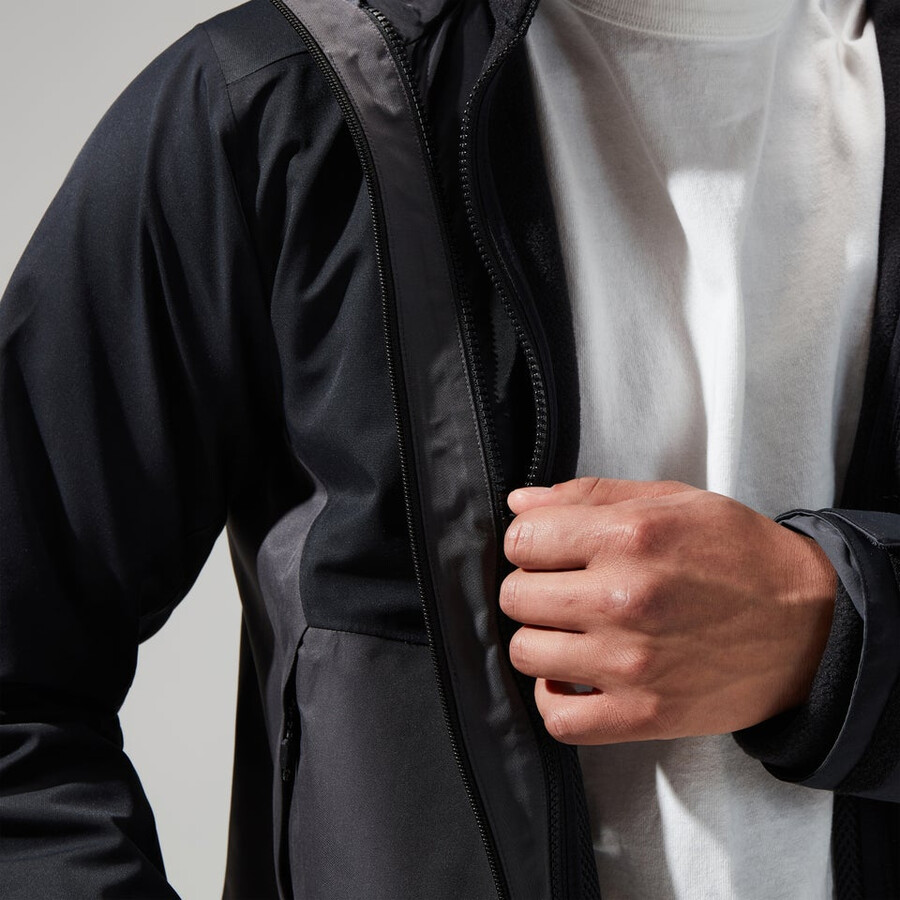 mens prism polartec interactive jacket - black berghaus
