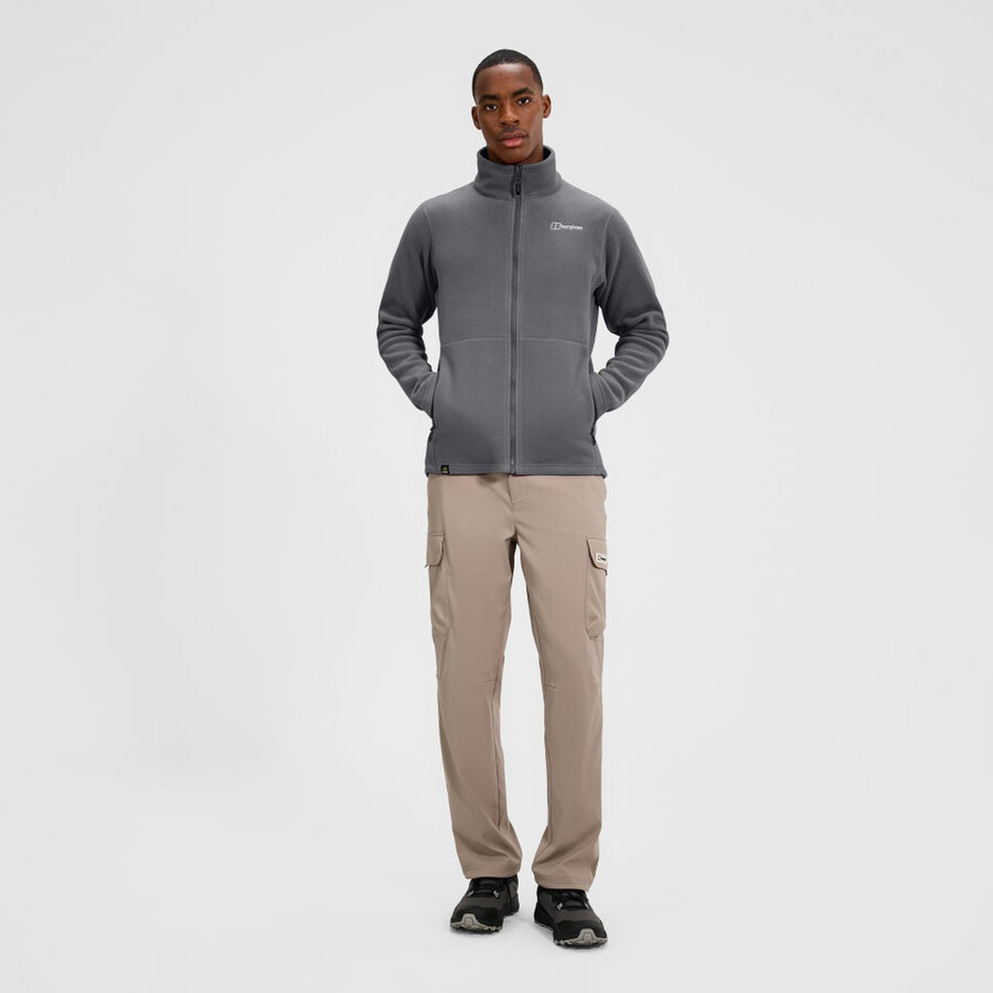 mens prism interactive polartec fleece jacket - grey berghaus