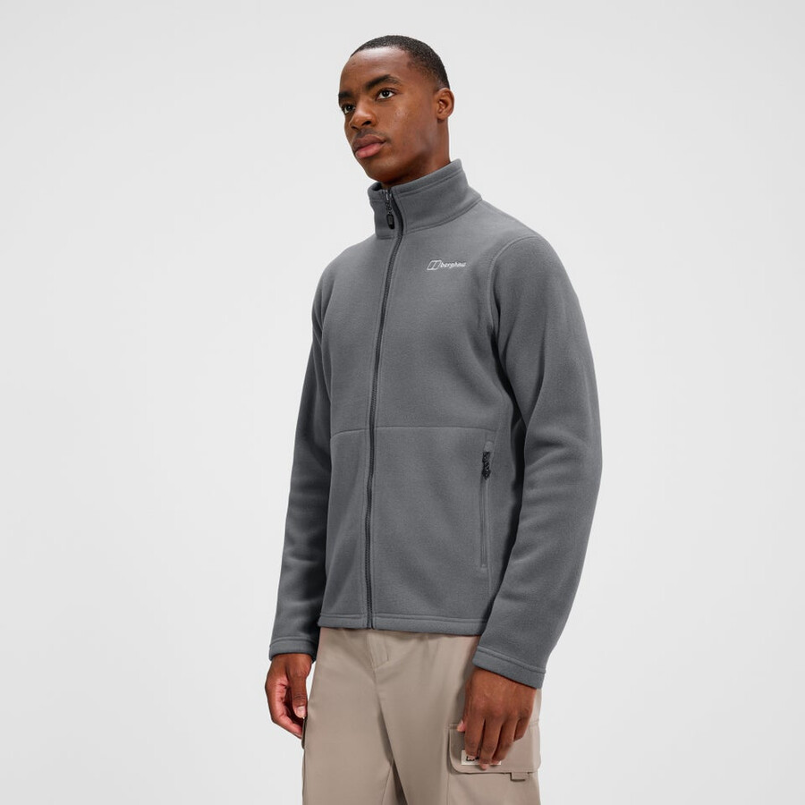 mens prism interactive polartec fleece jacket - grey berghaus