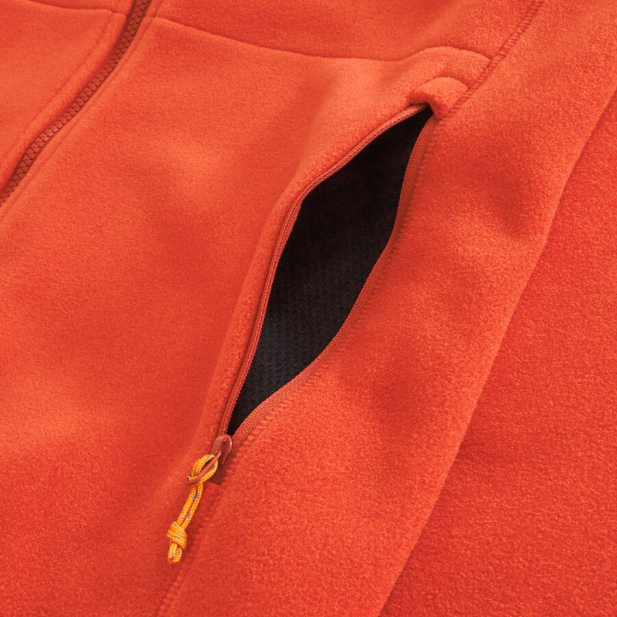 mens prism interactive polartec fleece jacket - orange berghaus