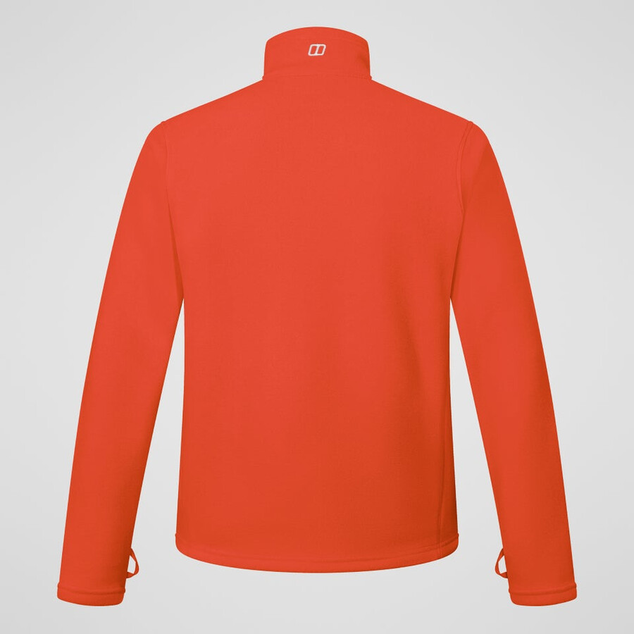 mens prism interactive polartec fleece jacket - orange berghaus