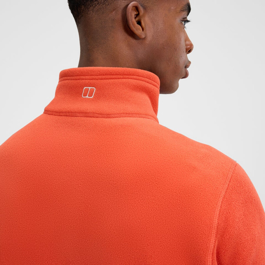 mens prism interactive polartec fleece jacket - orange berghaus