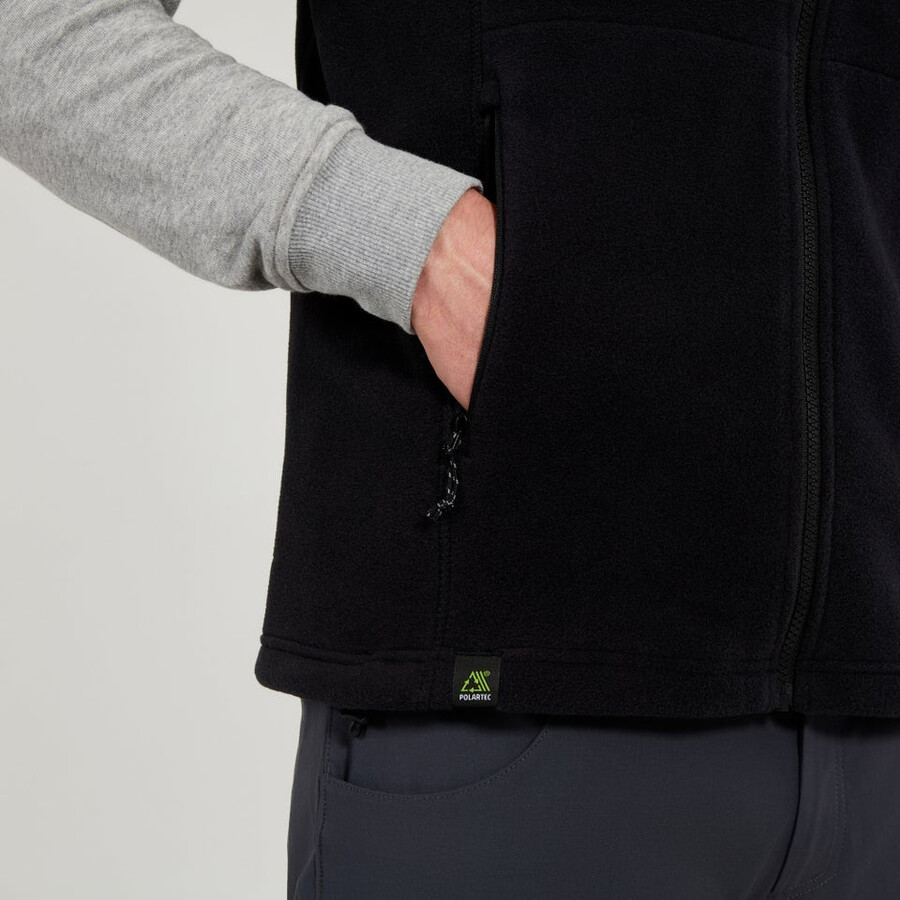 mens prism interactive polartec fleece gilet - black berghaus
