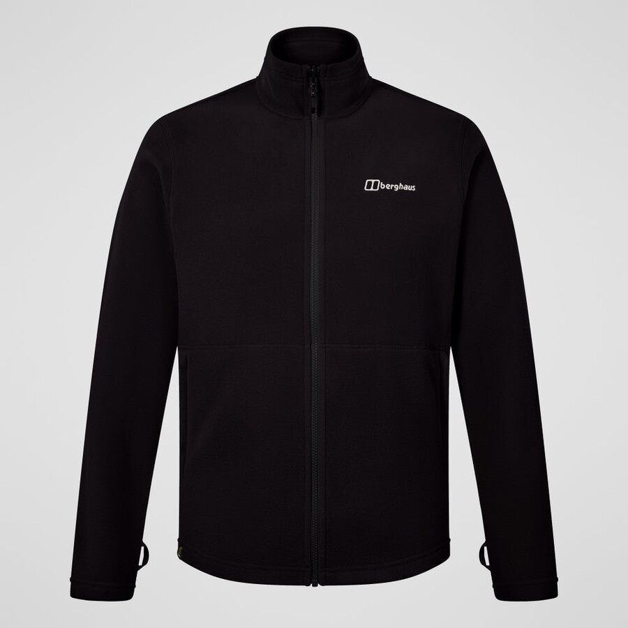 mens prism micro interactive polartec fleece jacket - black berghaus