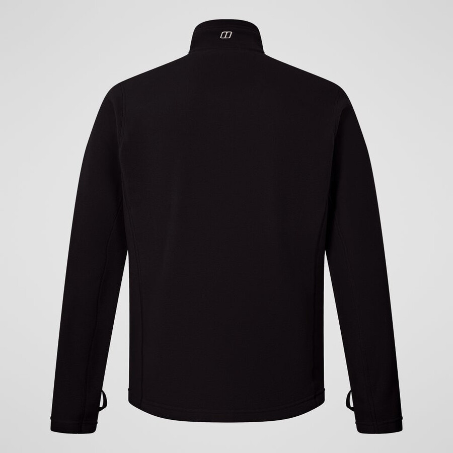 mens prism micro interactive polartec fleece jacket - black berghaus