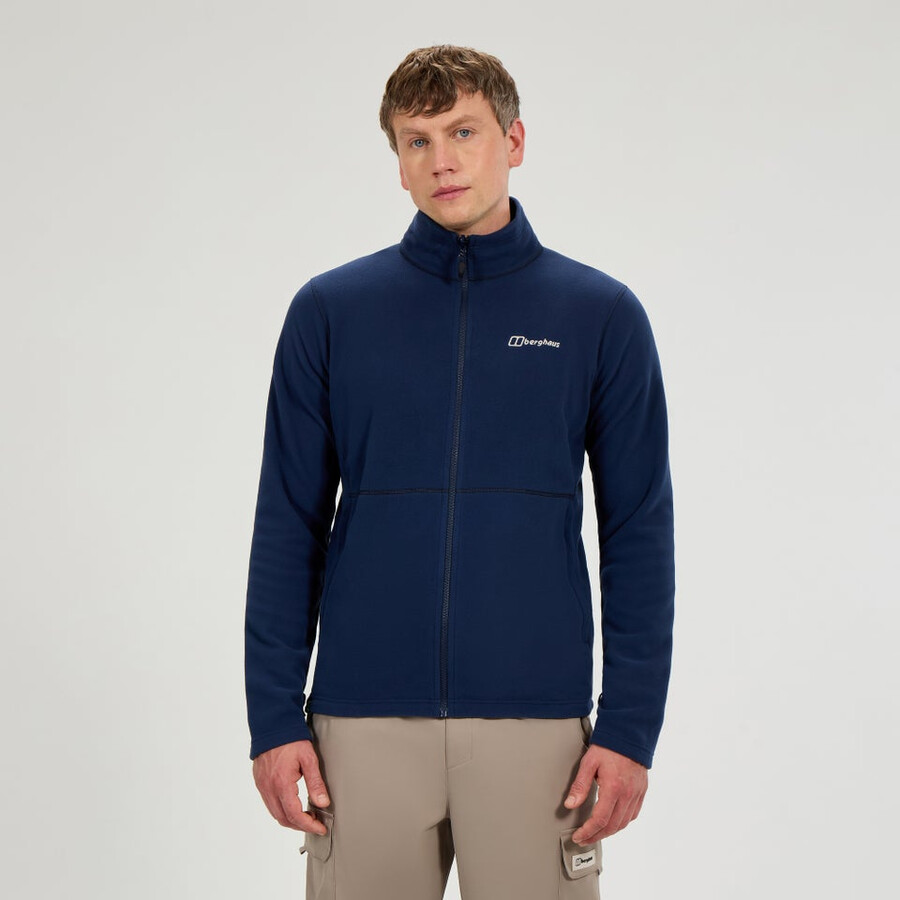 mens prism micro interactive polartec fleece jacket - blue berghaus