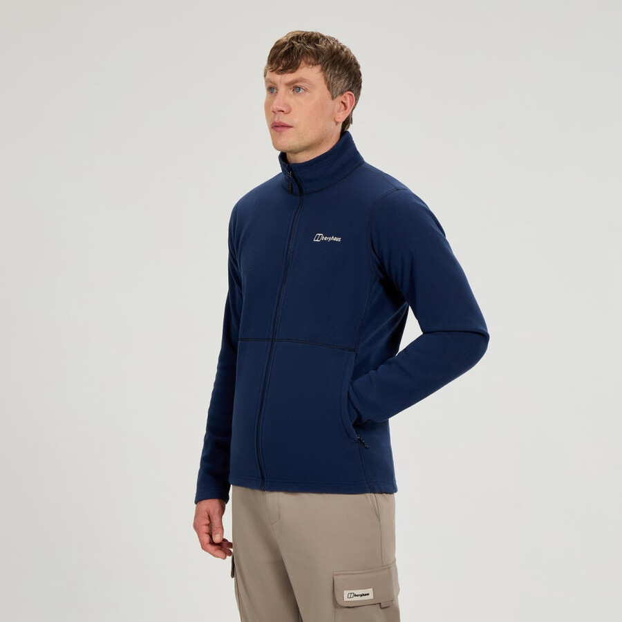 mens prism micro interactive polartec fleece jacket - blue berghaus