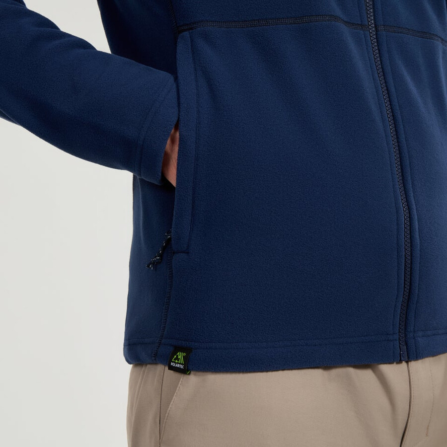 mens prism micro interactive polartec fleece jacket - blue berghaus