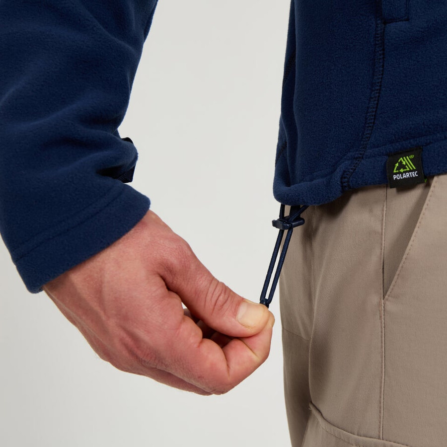 mens prism micro interactive polartec fleece jacket - blue berghaus