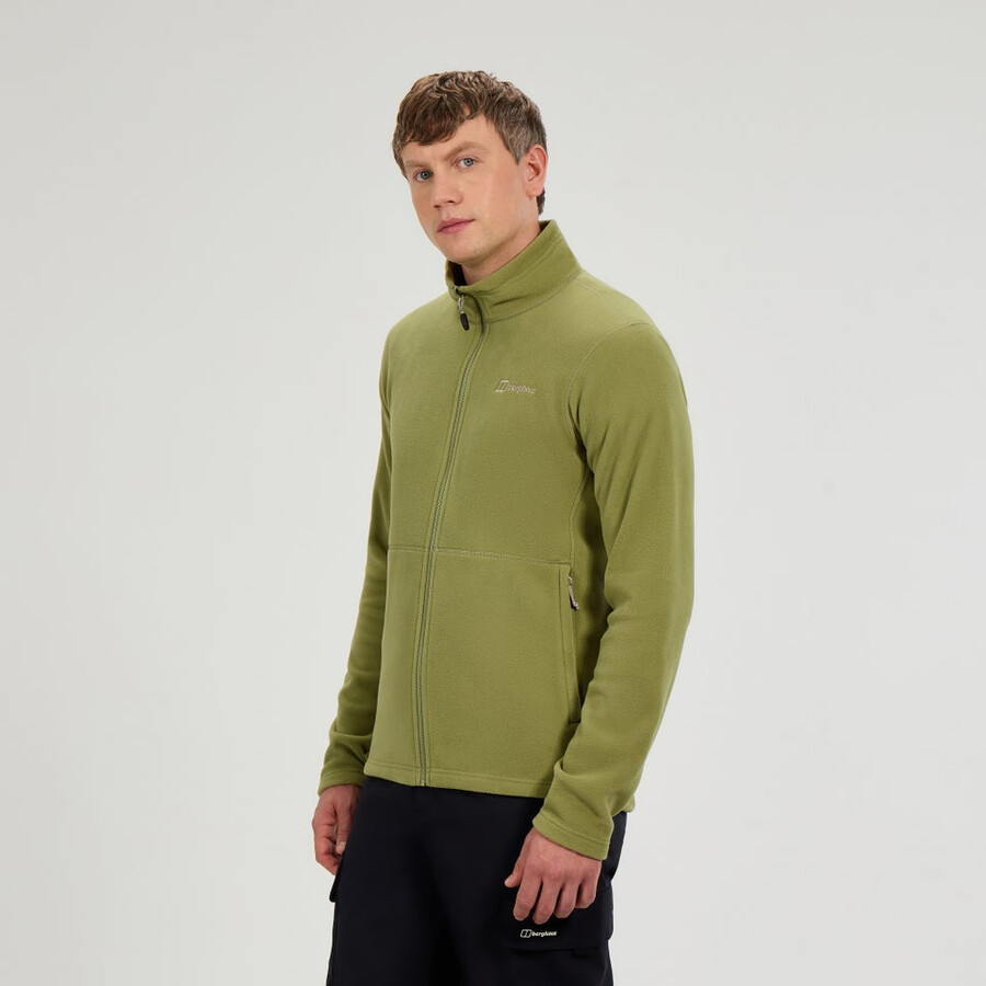 mens prism micro interactive polartec fleece jacket - green berghaus