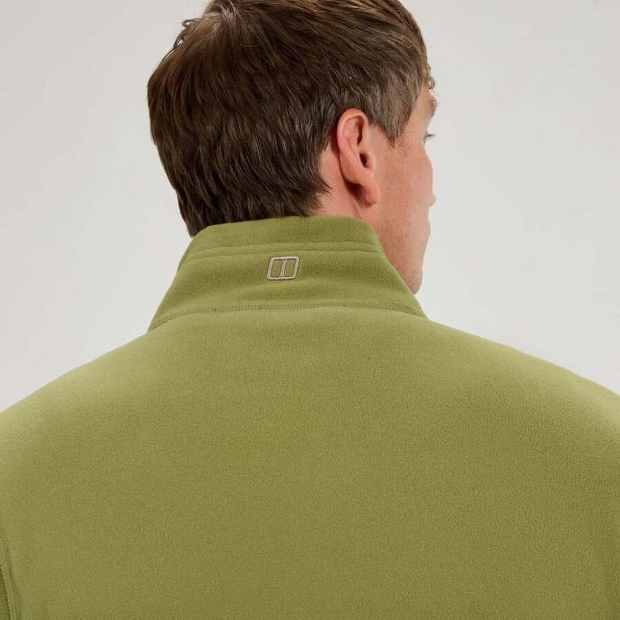 mens prism micro interactive polartec fleece jacket - green berghaus