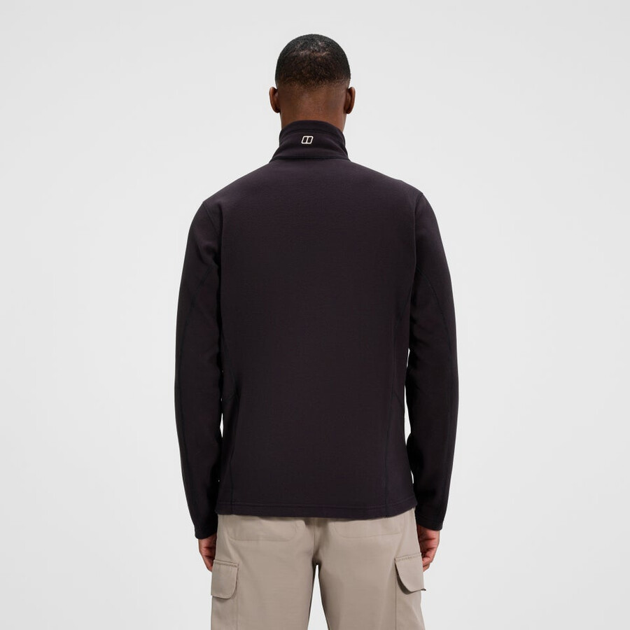 mens prism micro half zip polartec fleece - black berghaus
