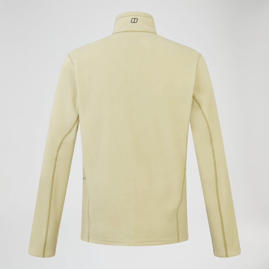 mens prism micro half zip polartec fleece - natural berghaus