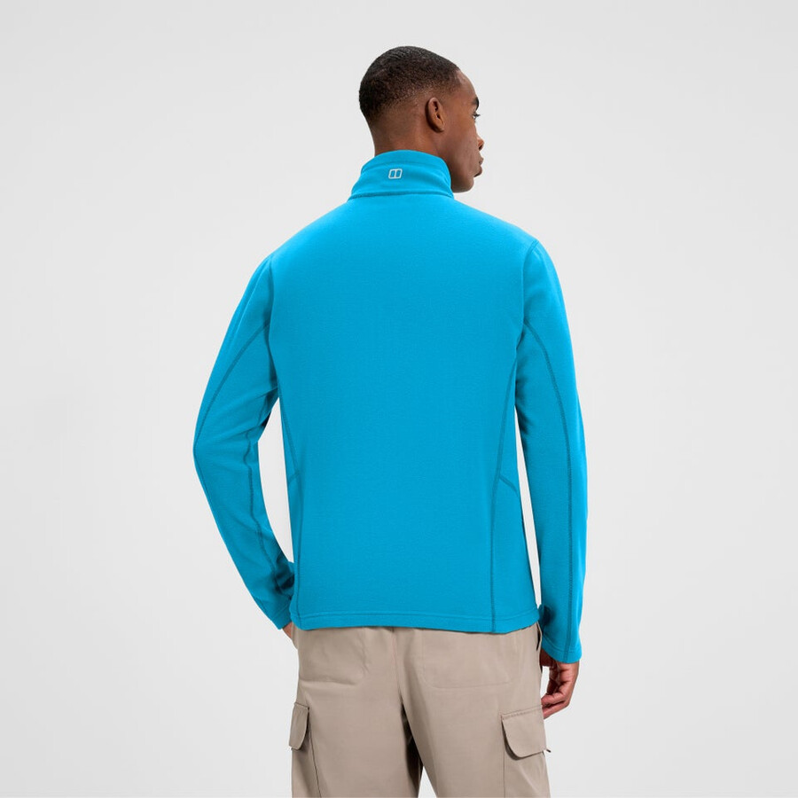 mens prism micro half zip polartec fleece - blue berghaus