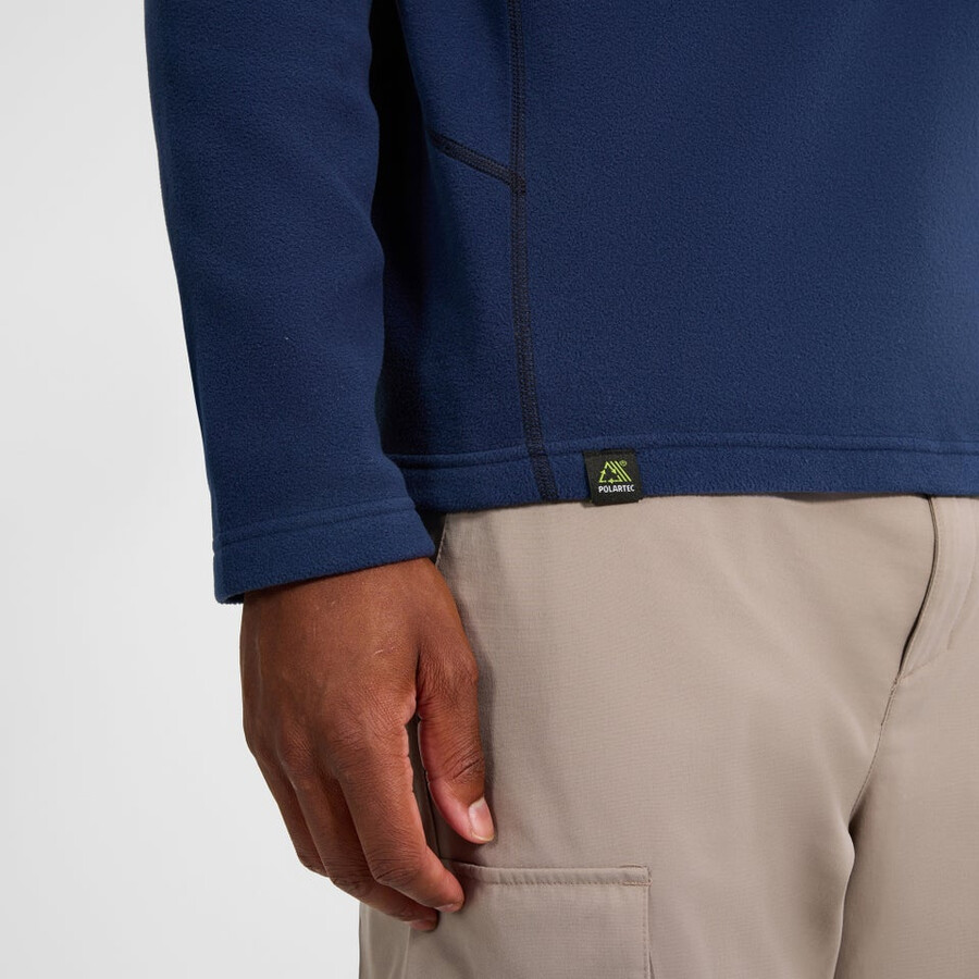 mens prism micro half zip polartec fleece - blue berghaus