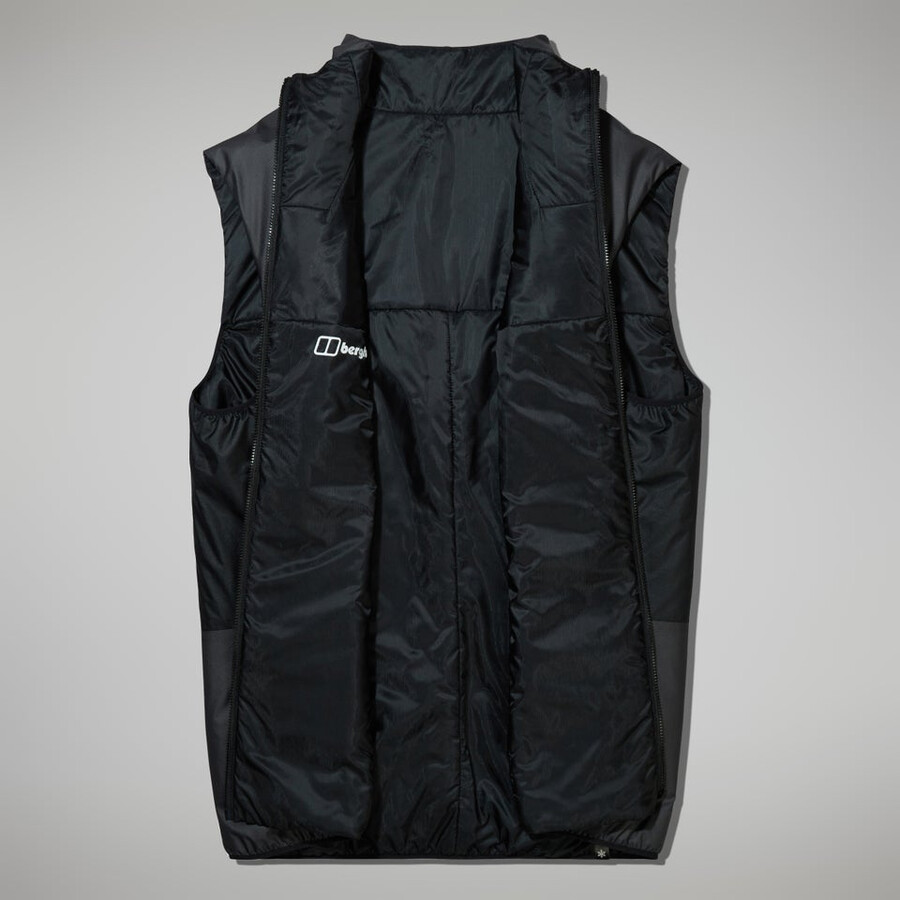 mens mtn arete lb synthetic vest - greyblack berghaus