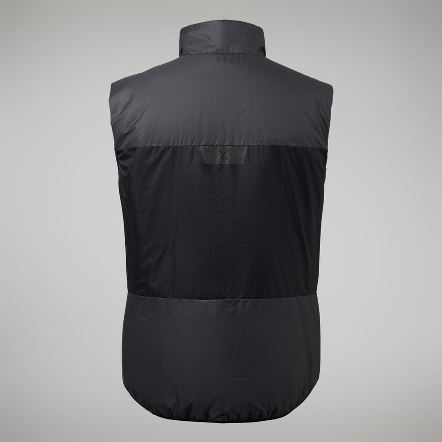 mens mtn arete lb synthetic vest - greyblack berghaus