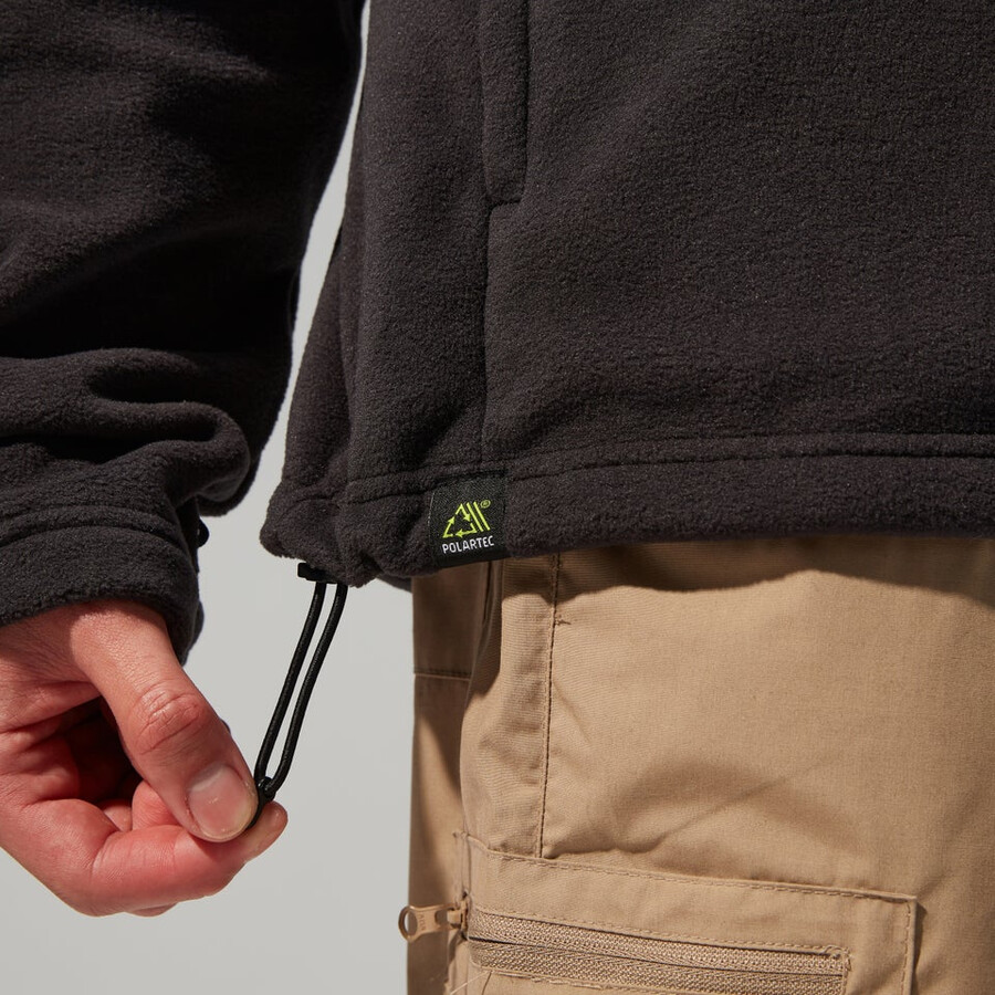mens prism guide interactive polartec fleece jacket - black berghaus