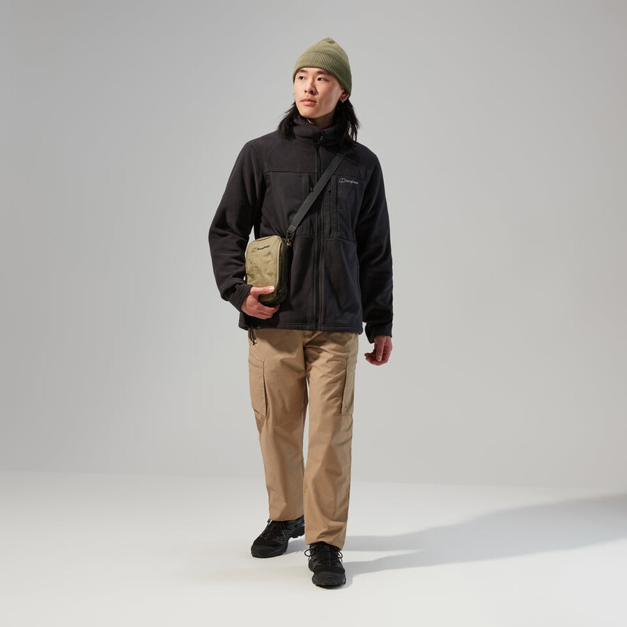 mens prism guide interactive polartec fleece jacket - black berghaus
