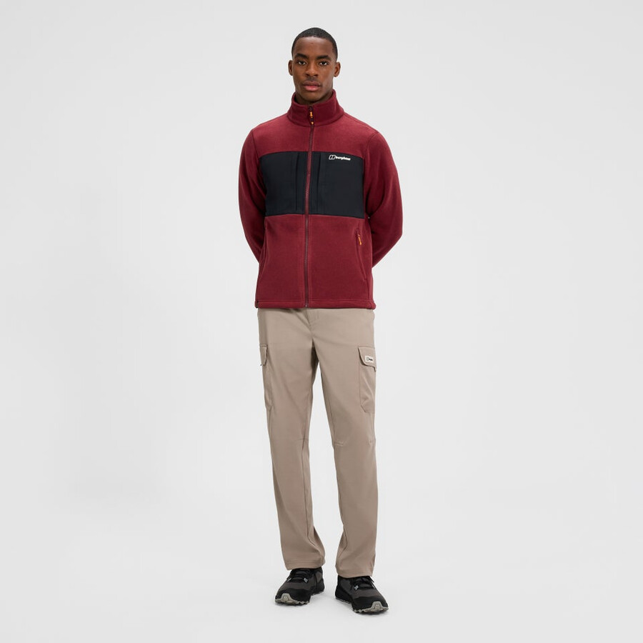 mens prism guide interactive polartec fleece jacket - redblack berghaus