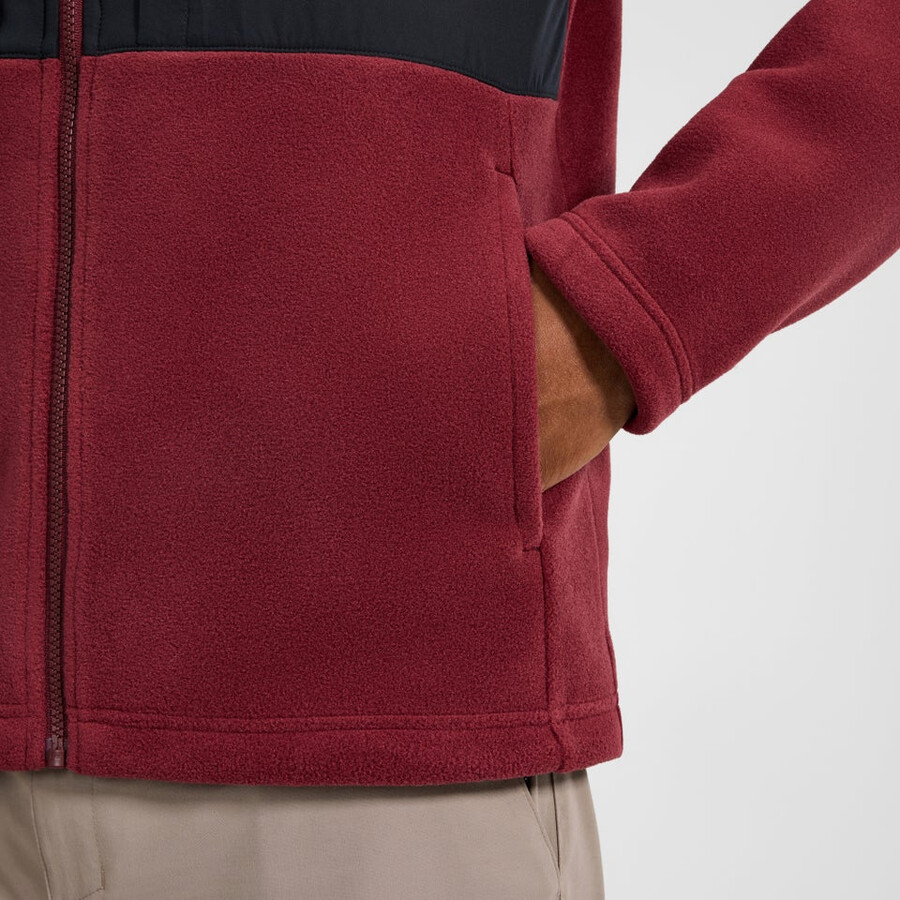 mens prism guide interactive polartec fleece jacket - redblack berghaus