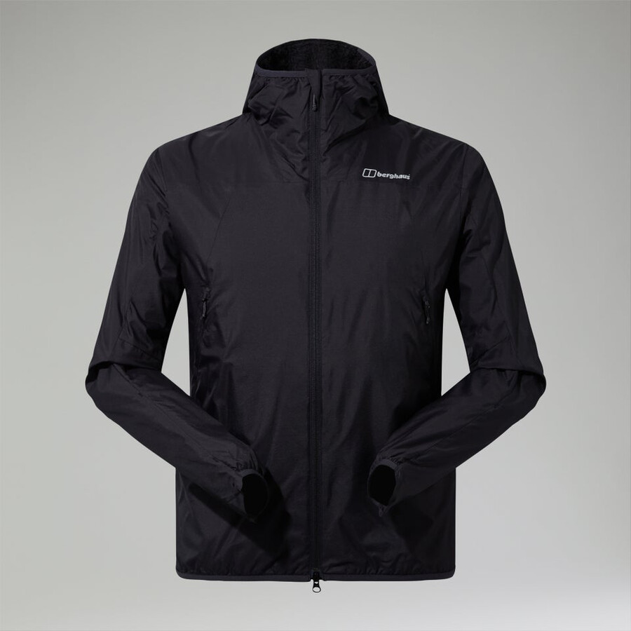 mens alpha resist-air jacket black berghaus