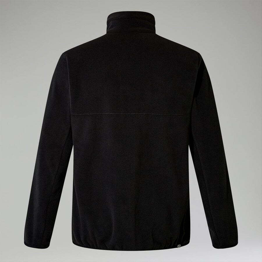mens felltop snap fleece pullover - black berghaus