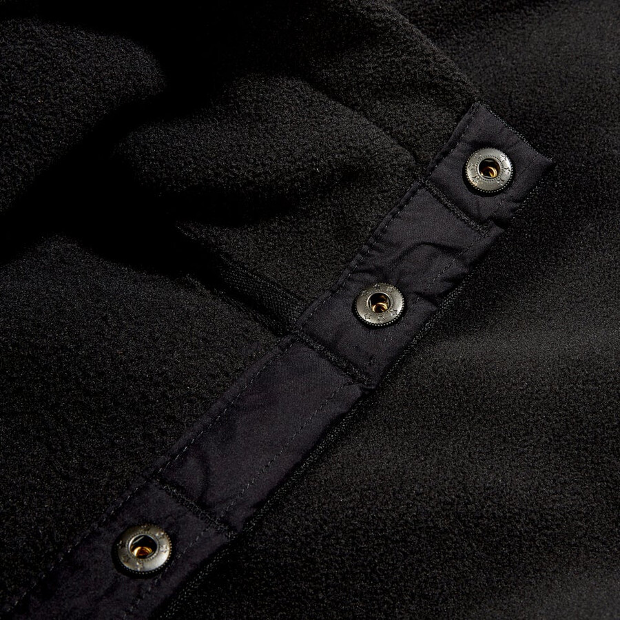 mens felltop snap fleece pullover - black berghaus