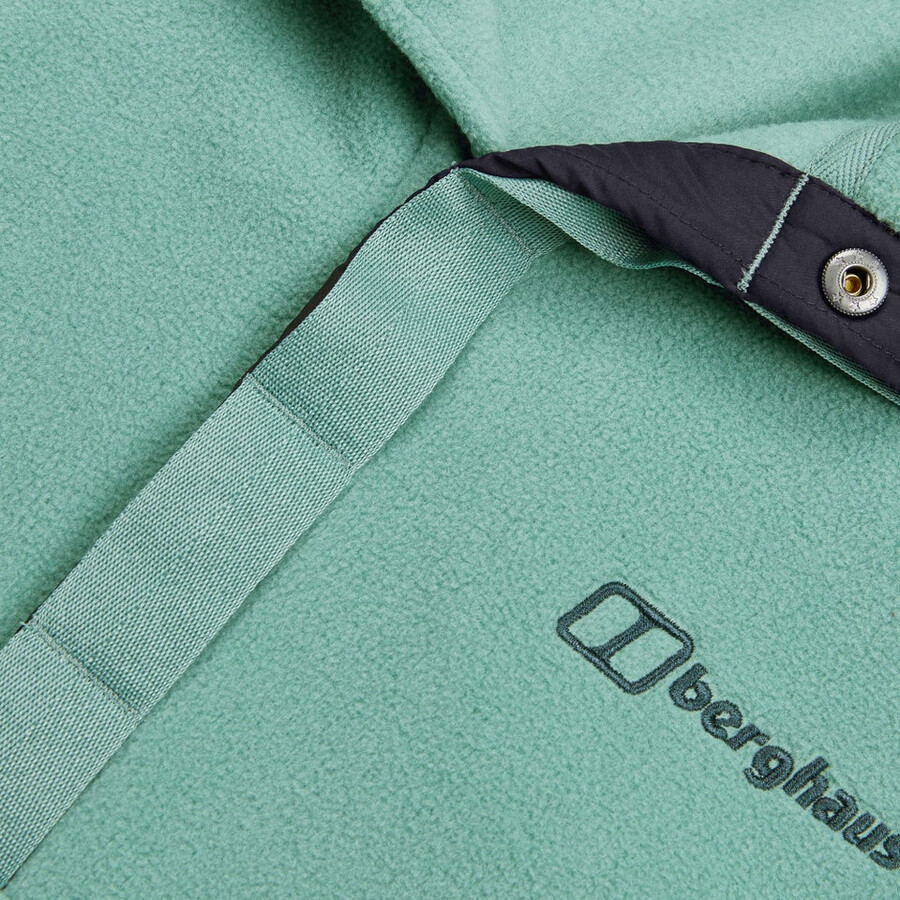 mens felltop snap fleece pullover - green berghaus