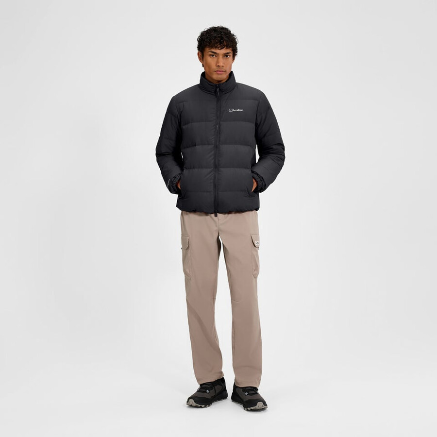 mens fulstow reversible down jacket - black berghaus