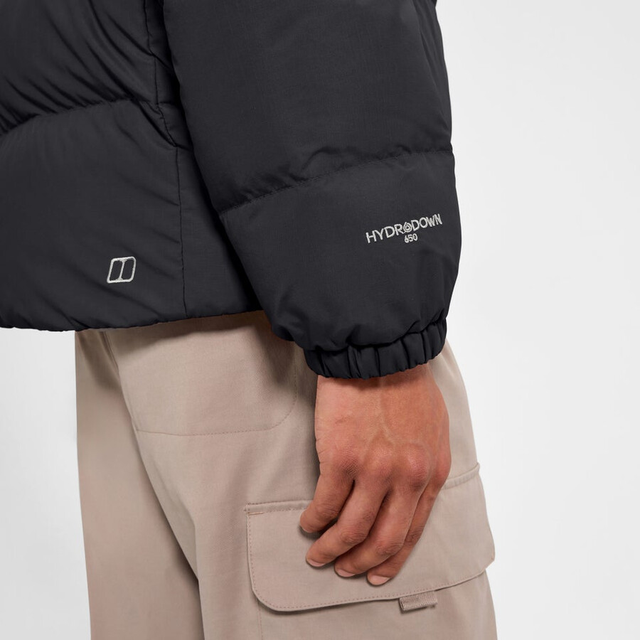 mens fulstow reversible down jacket - black berghaus