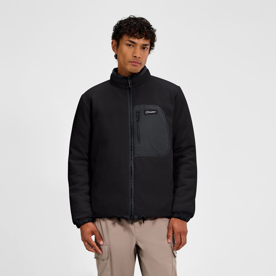 mens fulstow reversible down jacket - black berghaus