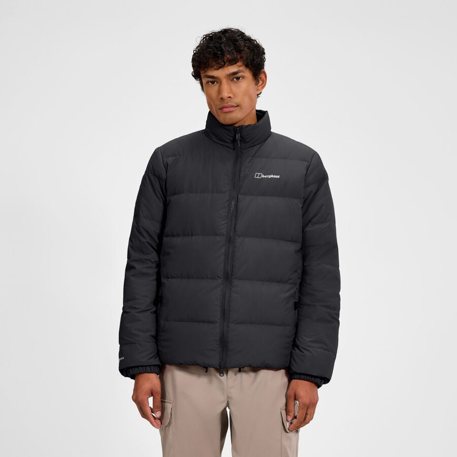 mens fulstow reversible down jacket - black berghaus