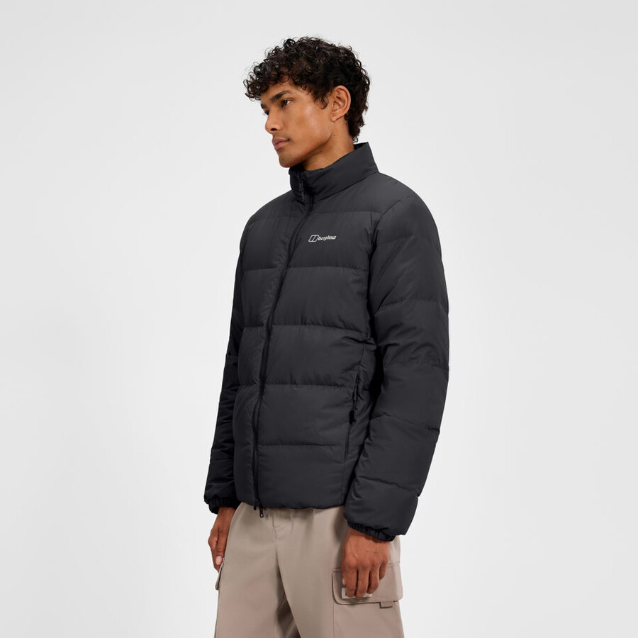 mens fulstow reversible down jacket - black berghaus