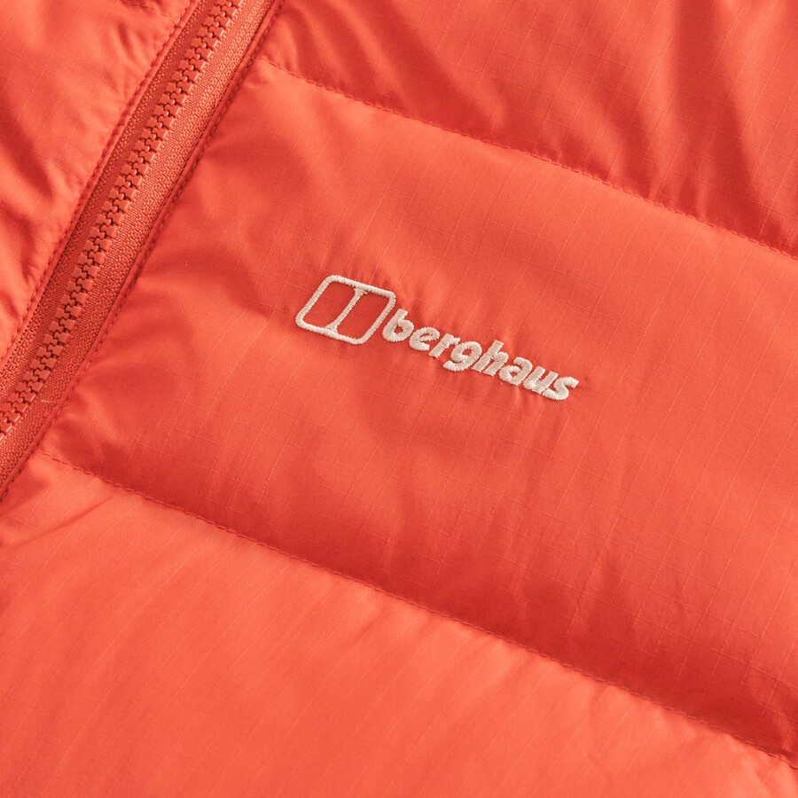 mens fulstow reversible down jacket - orangegrey berghaus