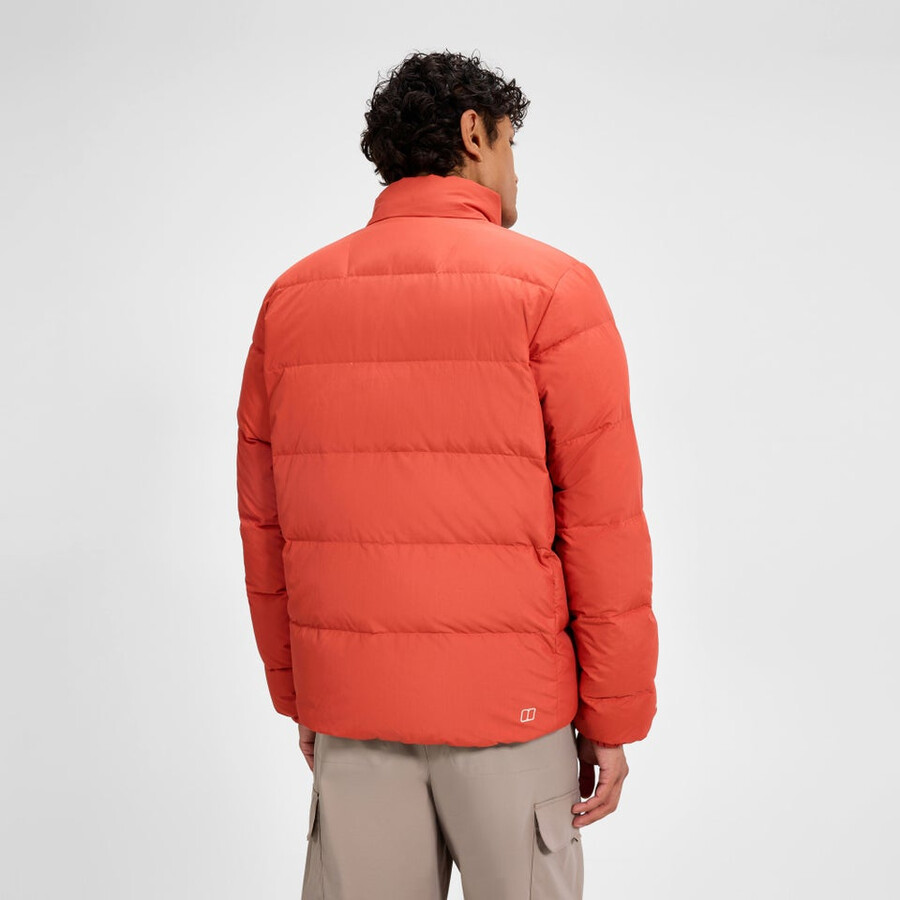 mens fulstow reversible down jacket - orangegrey berghaus
