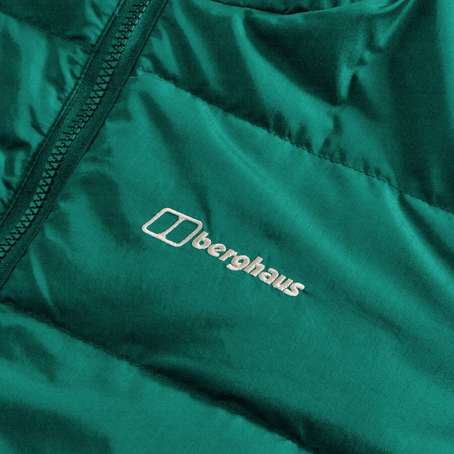 mens fulstow reversible down jacket - greenblack berghaus