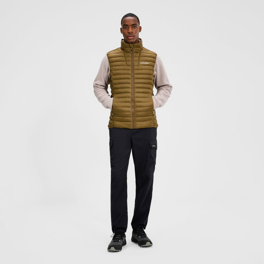 mens vaskye synthetic insulated vest - brown berghaus