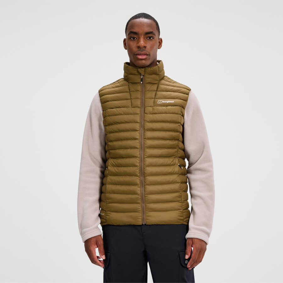 mens vaskye synthetic insulated vest - brown berghaus