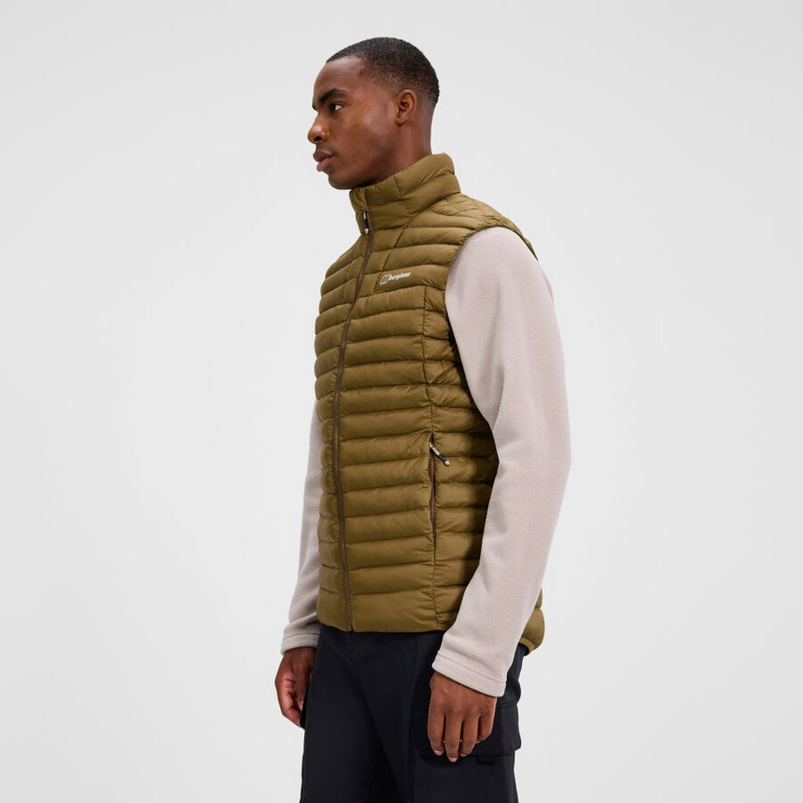 mens vaskye synthetic insulated vest - brown berghaus